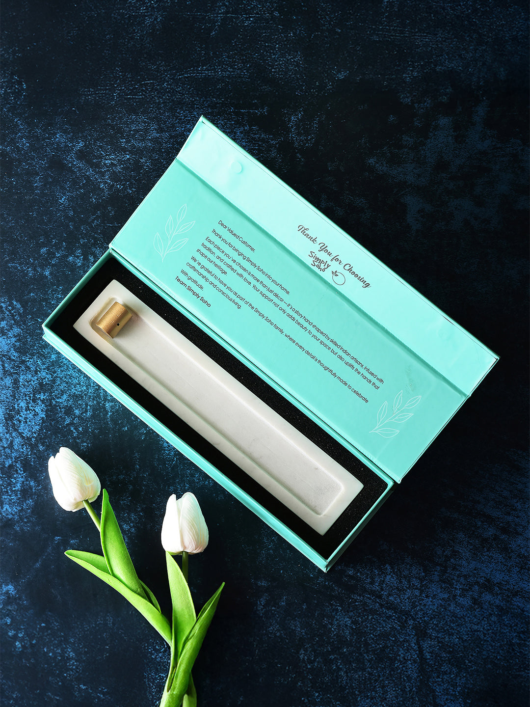 Simply Soho Sattva Marble Incense Holder - Distacart