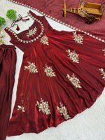 Thumbnail for Teeya Creation New Womens Trendy Embroidery Sequence Work Kurta Set - Dista