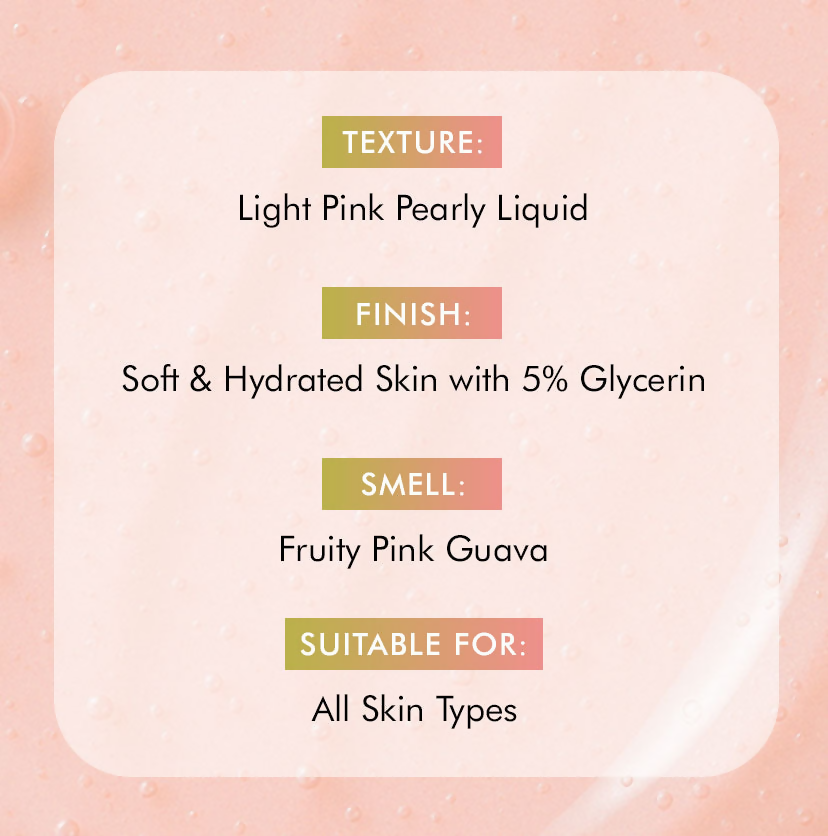 mCaffeine Guava Tini De-Tan Body Wash