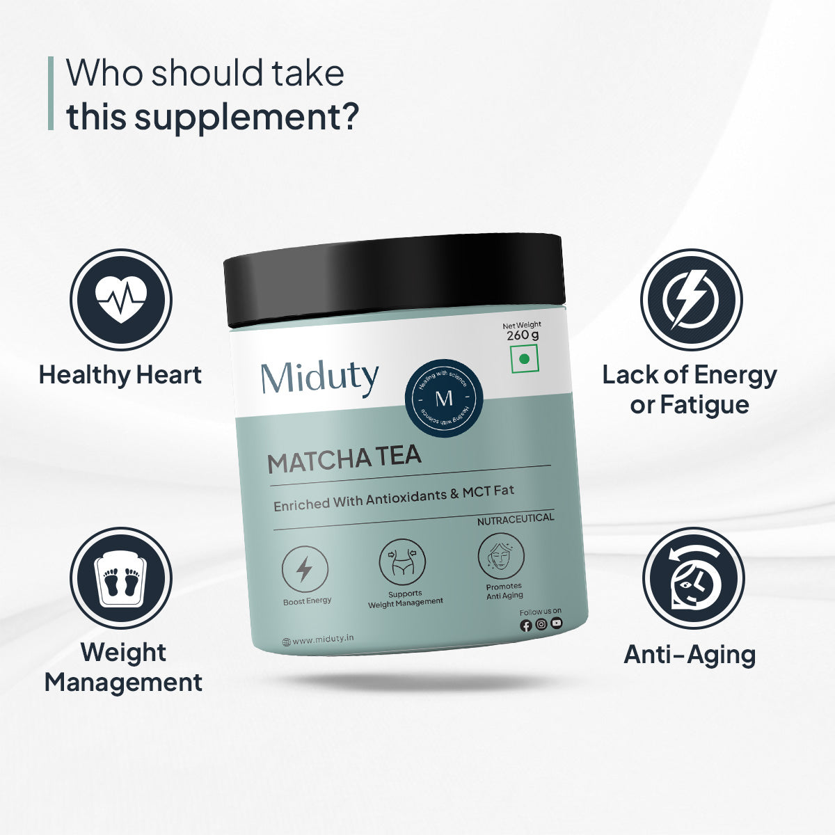 Miduty by Palak Notes Matcha Tea - Distacart