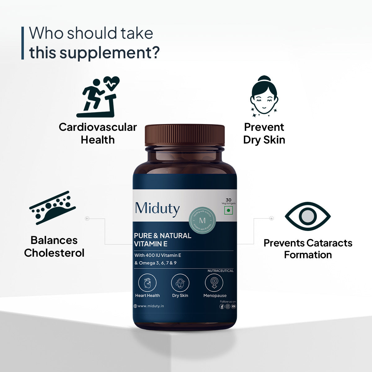 Miduty by Palak Notes Pure & Natural Vitamin E Sea Buckthorn Berry Softgels - Distacart