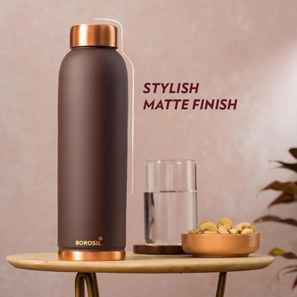 Borosil Colour Copper bottle - Brown - Dista