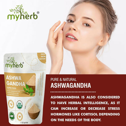 Myherb Pure Natural Organic Ashwagandha Powder - Distacart