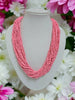 Inhanns Handmade Beaded Multilayer Necklace, 20 Layers - Light Pink - Distacart