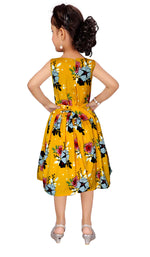 Thumbnail for Asmaani Kids Party Wear Stylish Dresses, Perfect for Parties, Functions & Vacations - Mustard