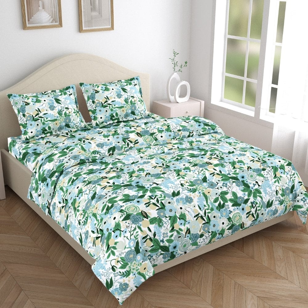 Haus & Kinder Wildflower Dream 100% Cotton Double Size Bedsheet, 144 TC - Dista