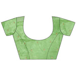 Thumbnail for Joban Fashion Light Green Handloom Banarasi Organza Silk Khatali Butta Work Saree