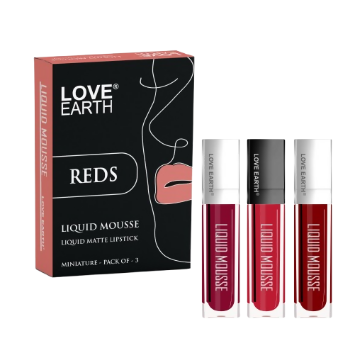 Love Earth Liquid Mousse Matte Lipstick - Reds - Distacart