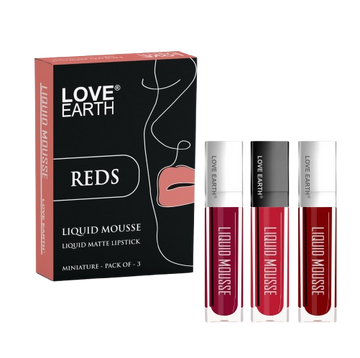 Love Earth Liquid Mousse Matte Lipstick - Reds - Distacart
