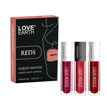 Love Earth Liquid Mousse Matte Lipstick - Reds - Distacart