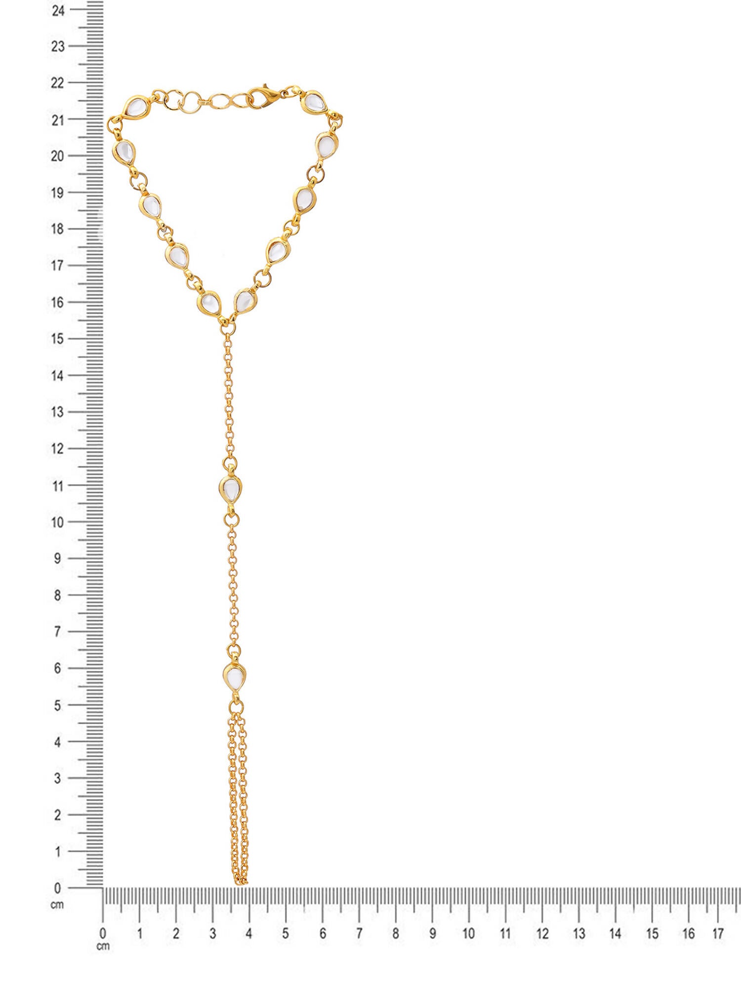 Ruby Raang Kundan & Gold Haath Phool
