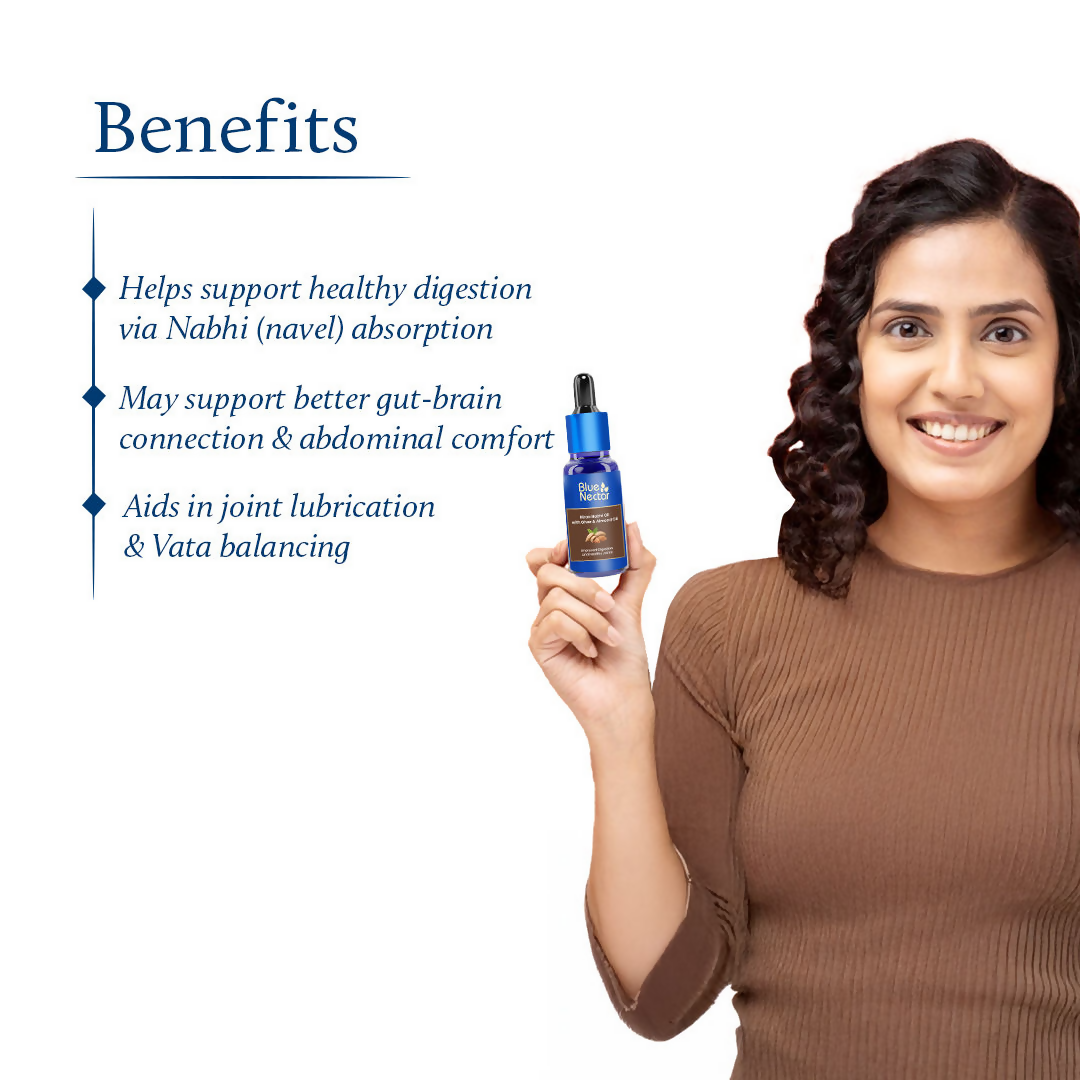 Blue Nectar Niraa Nabhi Oil with Almond Oil - Distacart
