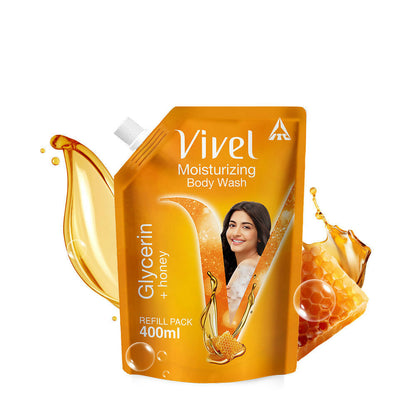 Vivel Moisturizing Bodywash Glycerin + Honey Refill Pack - Distacart