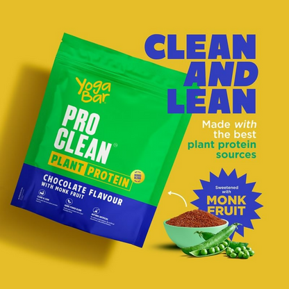 Yoga Bar Pro Clean Plant Protein Powder Chocolate Flavour & Unflavoured - Distacart