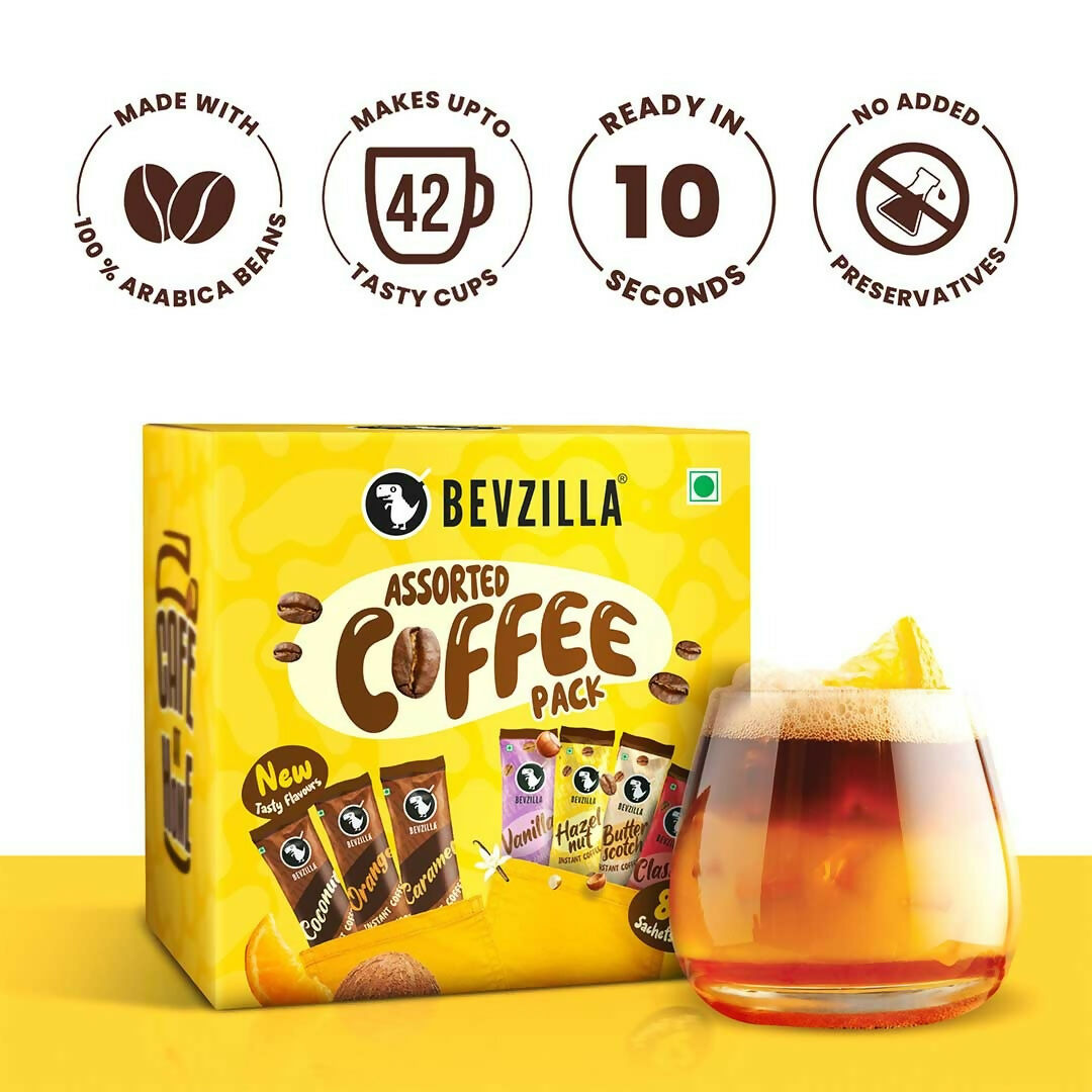 Bevzilla 84 Sachets Assorted Coffee Powder Box