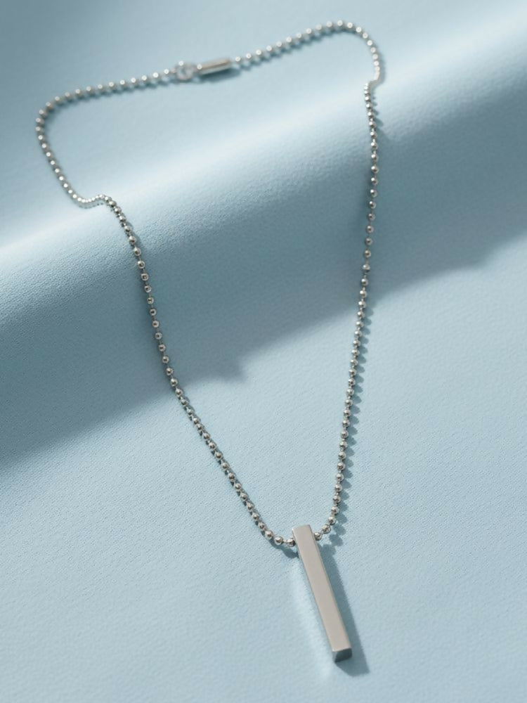 NVR Men's Silver Plated Chain With Pendant - Distacart