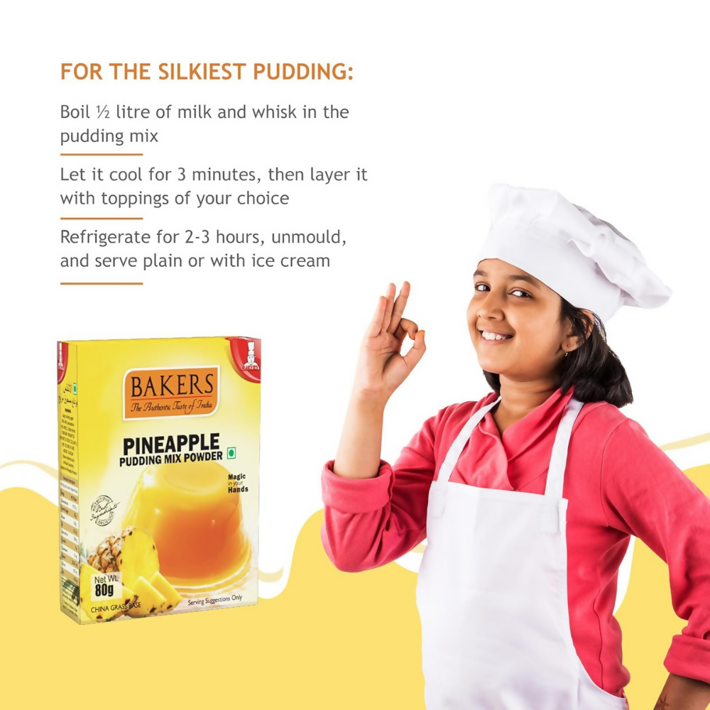 BAKERS Instant Pudding Mix - Pineapple Flavor - Dista