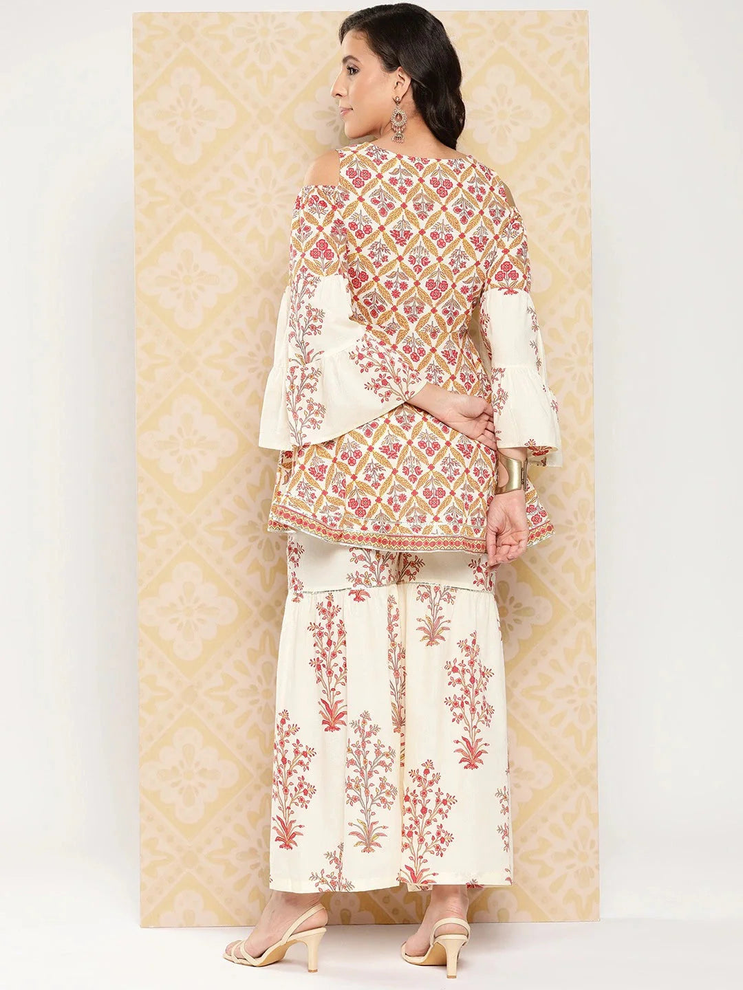 Yufta Women Printed Pure Cotton Ethnic Co-Ords - Distacart