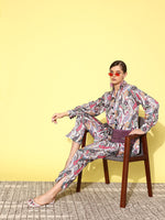 Thumbnail for Yufta Women Printed Shirt with Trousers - Distacart