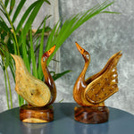 Thumbnail for Sowpeace Pair of Wooden handcarved swan