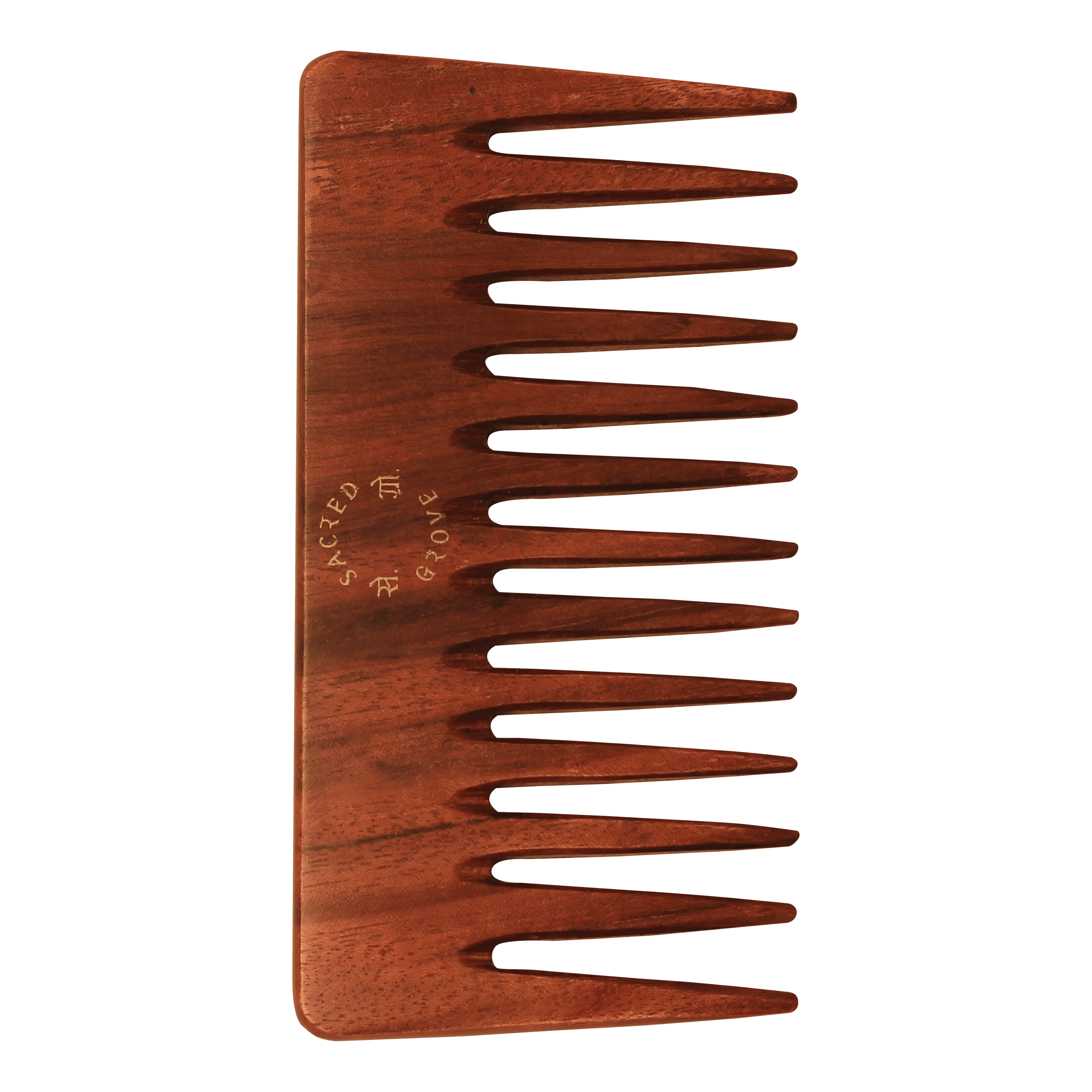Sacred Grove Wide Tooth & Detangling Teak Wood Comb
