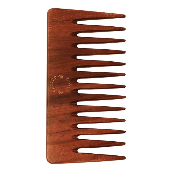 Sacred Grove Wide Tooth & Detangling Teak Wood Comb