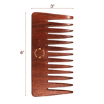 Thumbnail for Sacred Grove Wide Tooth & Detangling Teak Wood Comb
