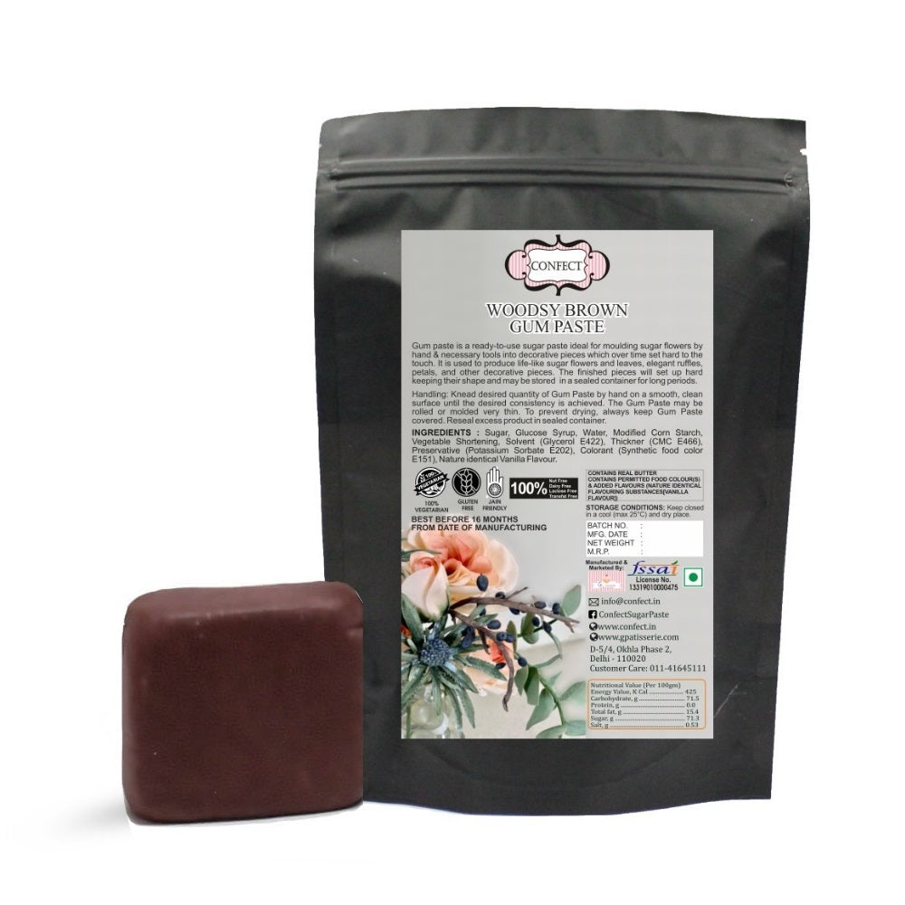 confect woodsy brown gum paste br b 1 kg b