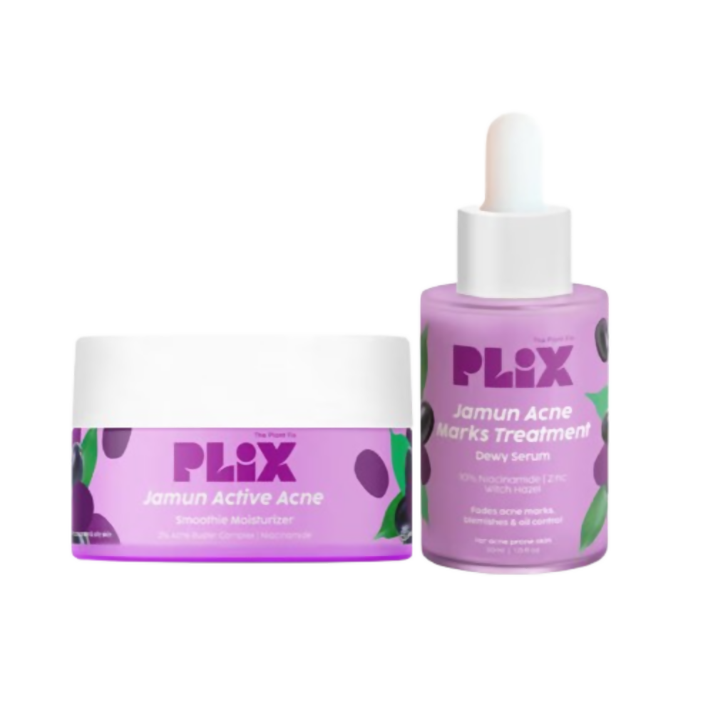 PLIX The Plant Fix 2% Acne Buster Moisturizer & 10% Niacinamide Serum - Distacart