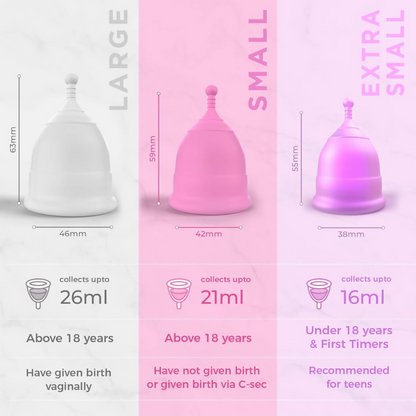 Pee Safe Menstrual Cup & Bio Panty Liners For Women - Dista