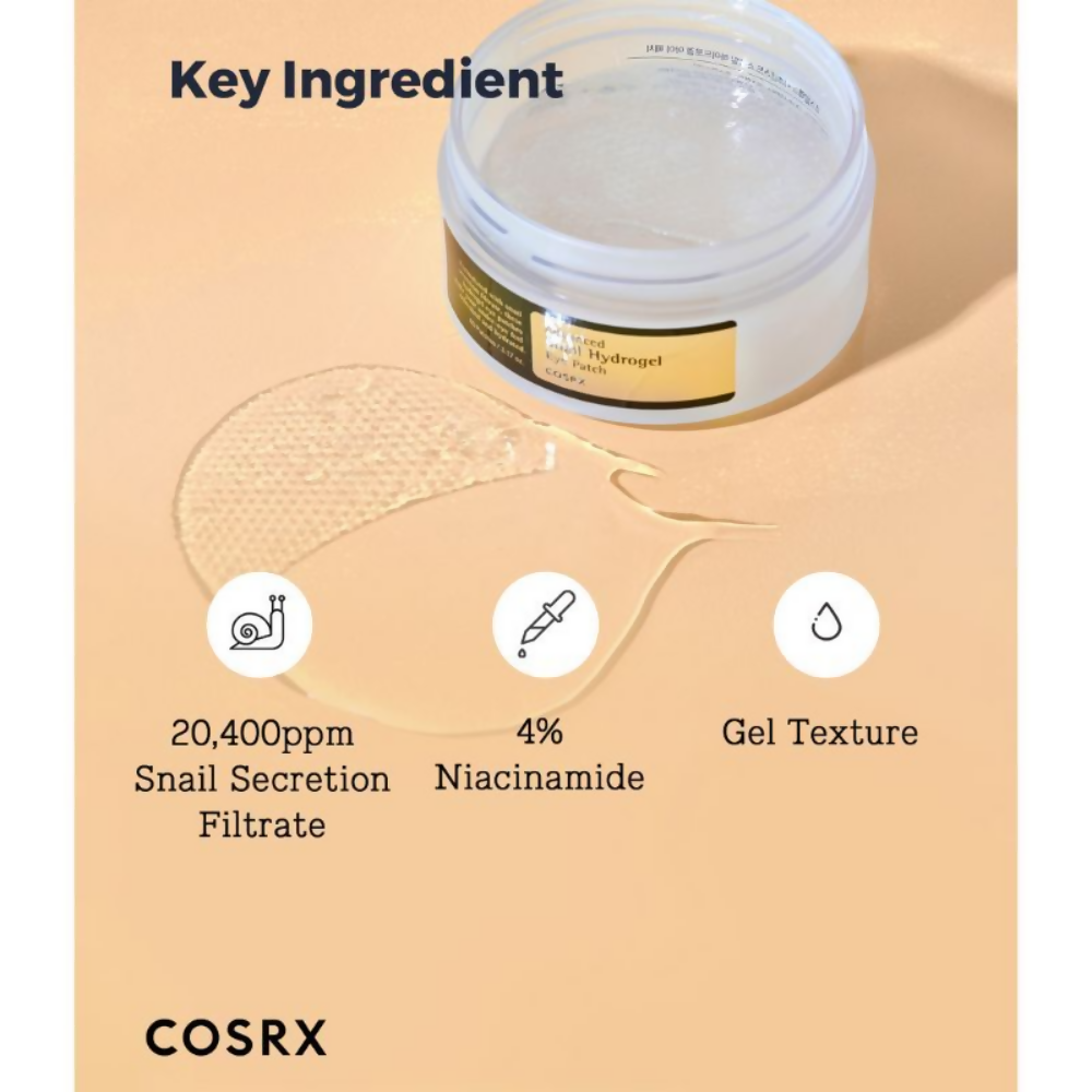 Cosrx Advanced Snail Hydrogel Eye Patch - Distacart