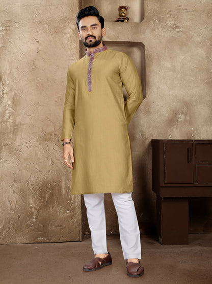 Anaita Chiku Linen Silk Straight Kurta - Distacart