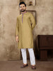 Anaita Chiku Linen Silk Straight Kurta - Distacart