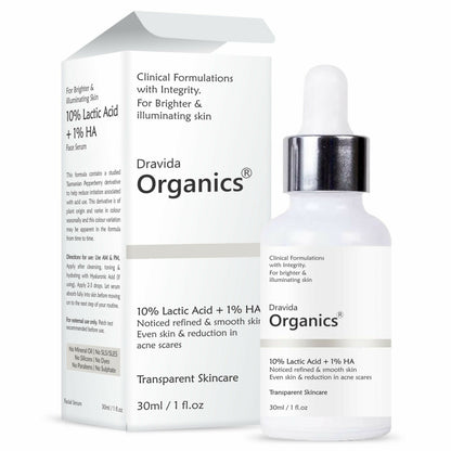 Dravida Organics 10% Lactic Acid Serum - Dista