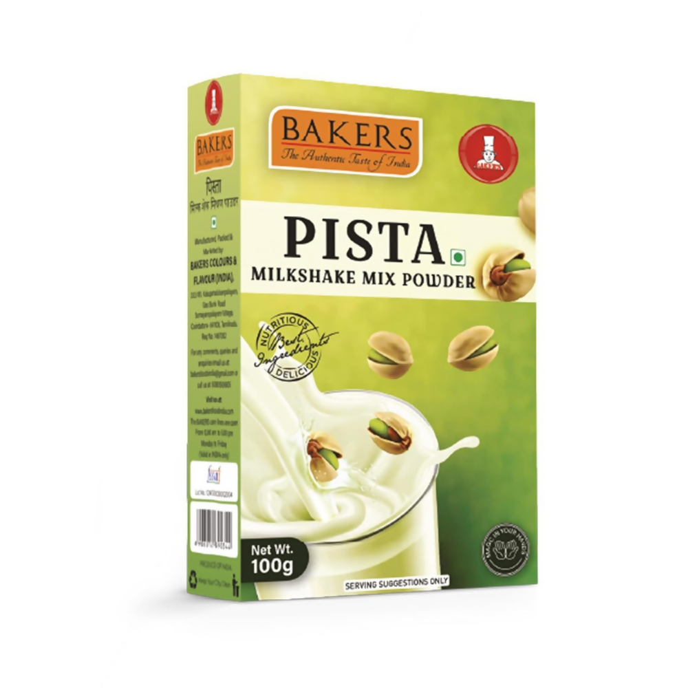 BAKERS Premium Milk Shake Mix - Chocolate, Butterscotch, Mango & Pista - Dista