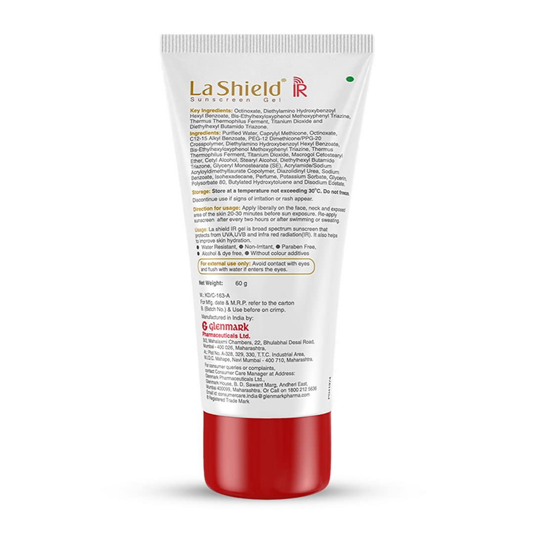 La Shield IR SPF 30 PA +++ Mineral Sunscreen Gel - Distacart
