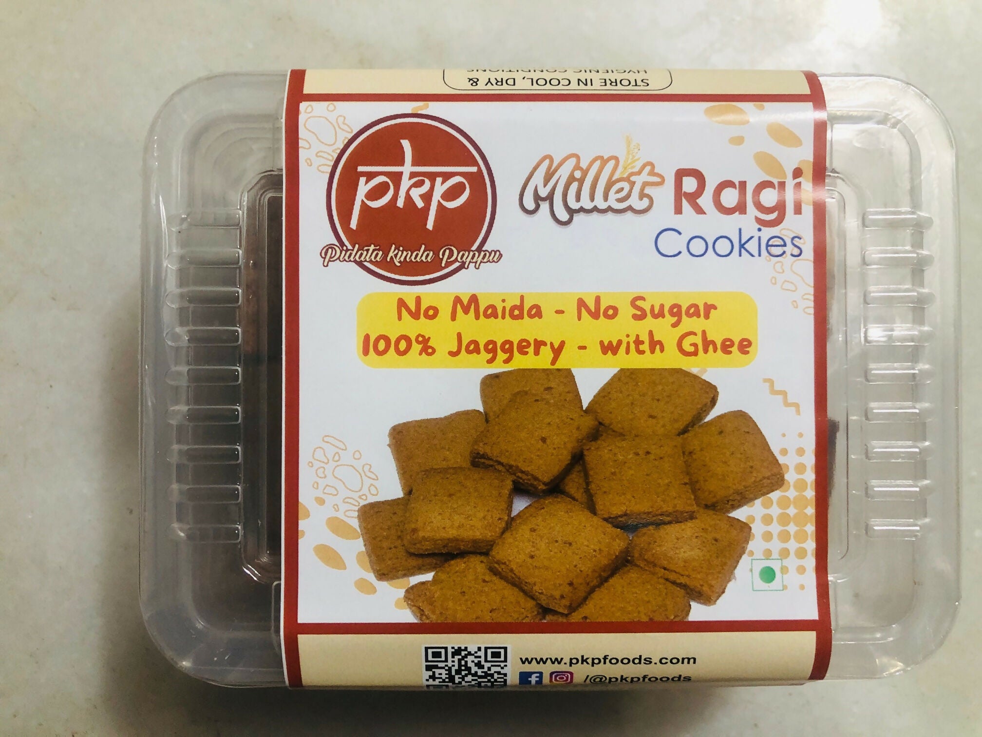 Ragi Jaggery Millet Cookies