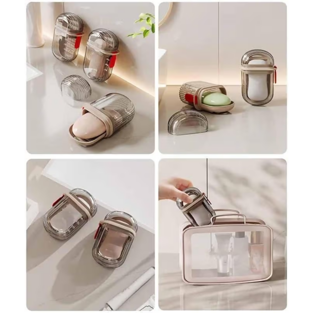 Bronson Professional Transparent Waterproof Portable Soap Dish Box - Dista