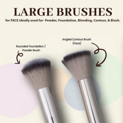Bronson Professional 6Pc Face & Eye Brush Easy Blending - Dista