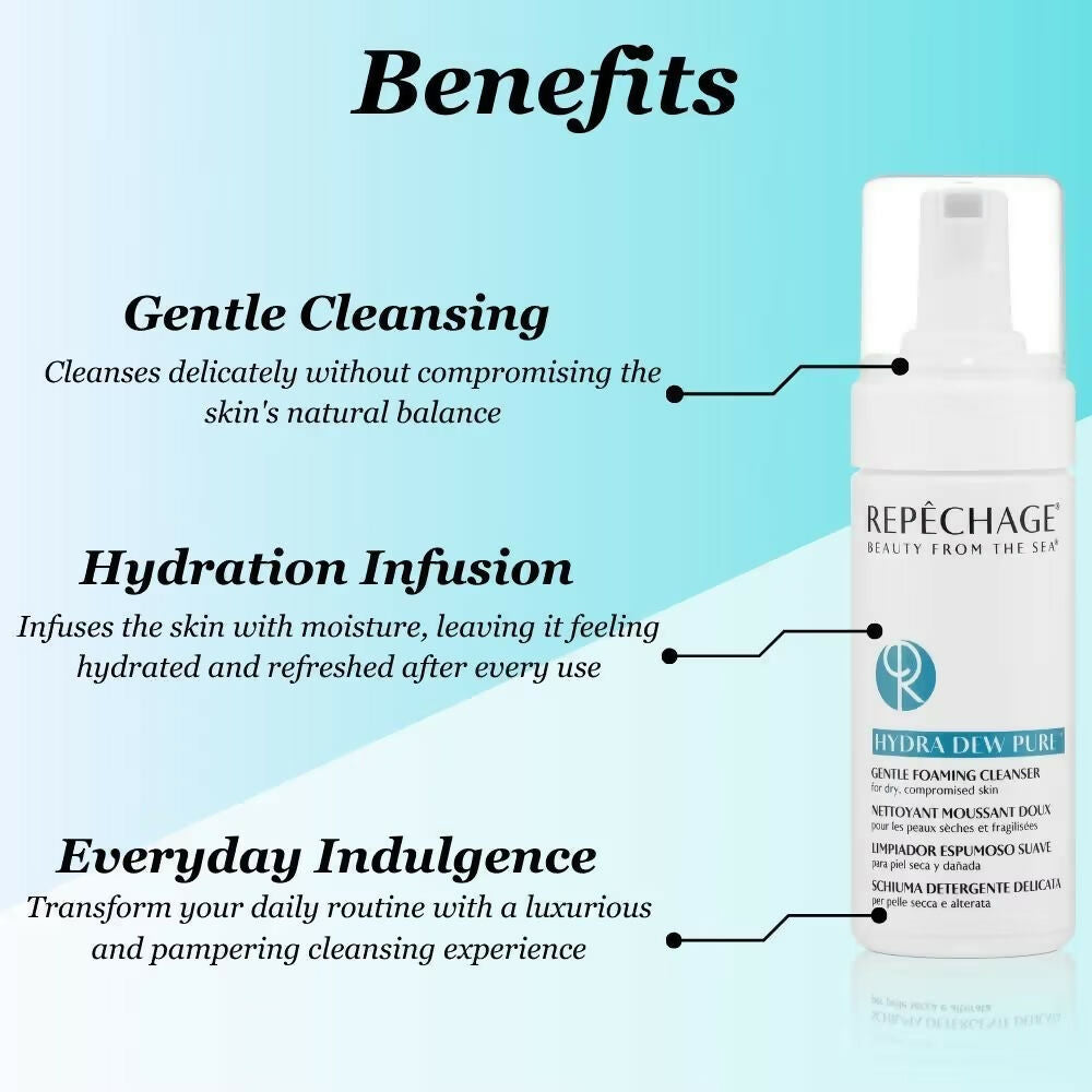 Repechage Hydra Dew Pure Gentle Foaming Cleanser - Distacart