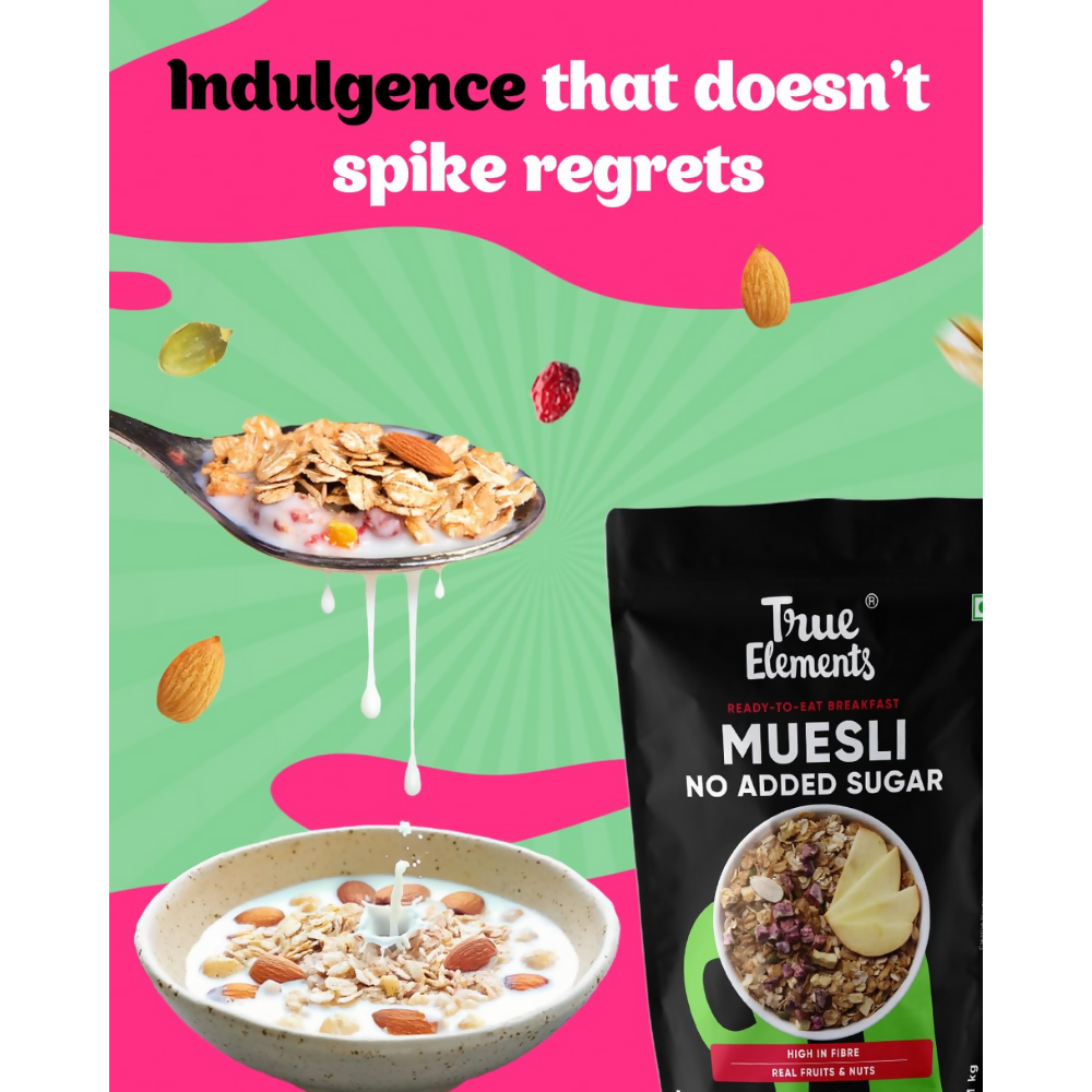 True Elements Muesli No Added Sugar - Distacart