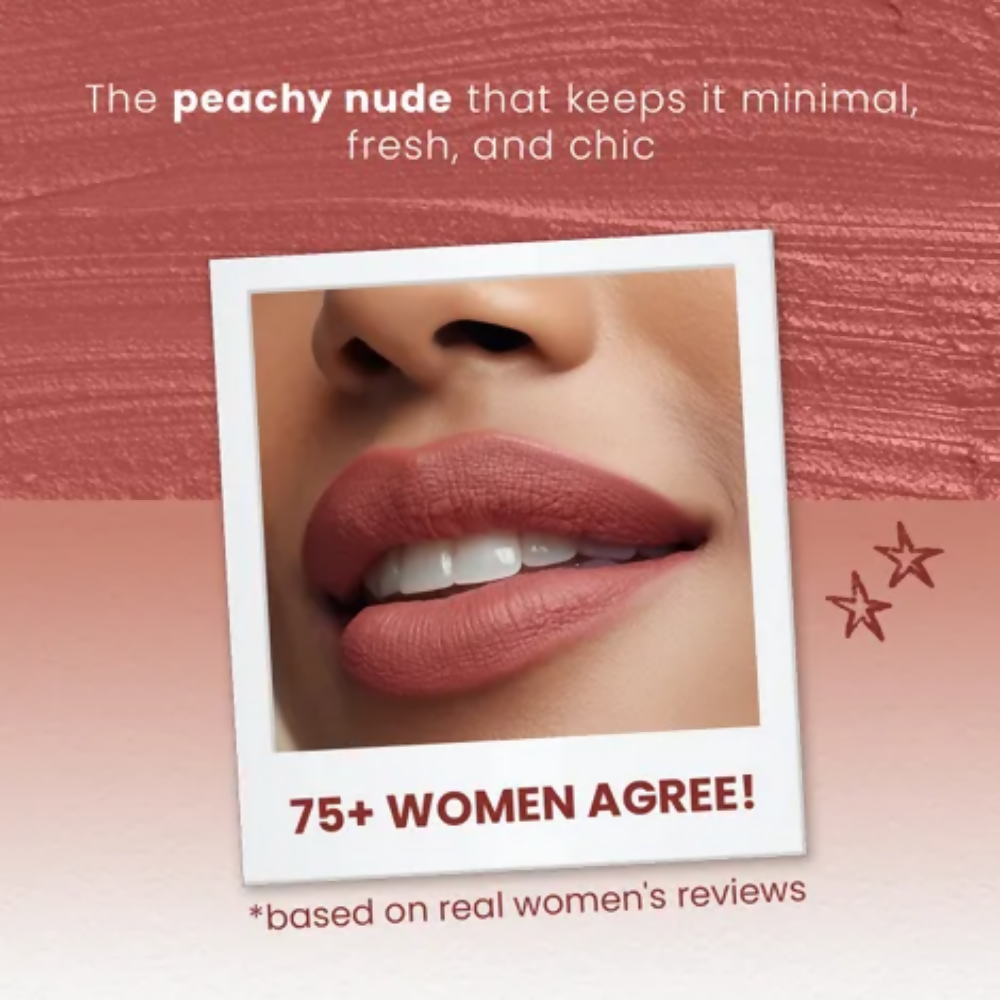 NY Bae Velvet Mousse Liquid Lipstick - Flirty Nude 07 - Distacart