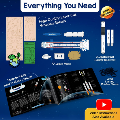 Smartivity Rocket Launcher Kit for Kids 6, 7, 8, 9, 10, 11, 12 Years Old - Distacart
