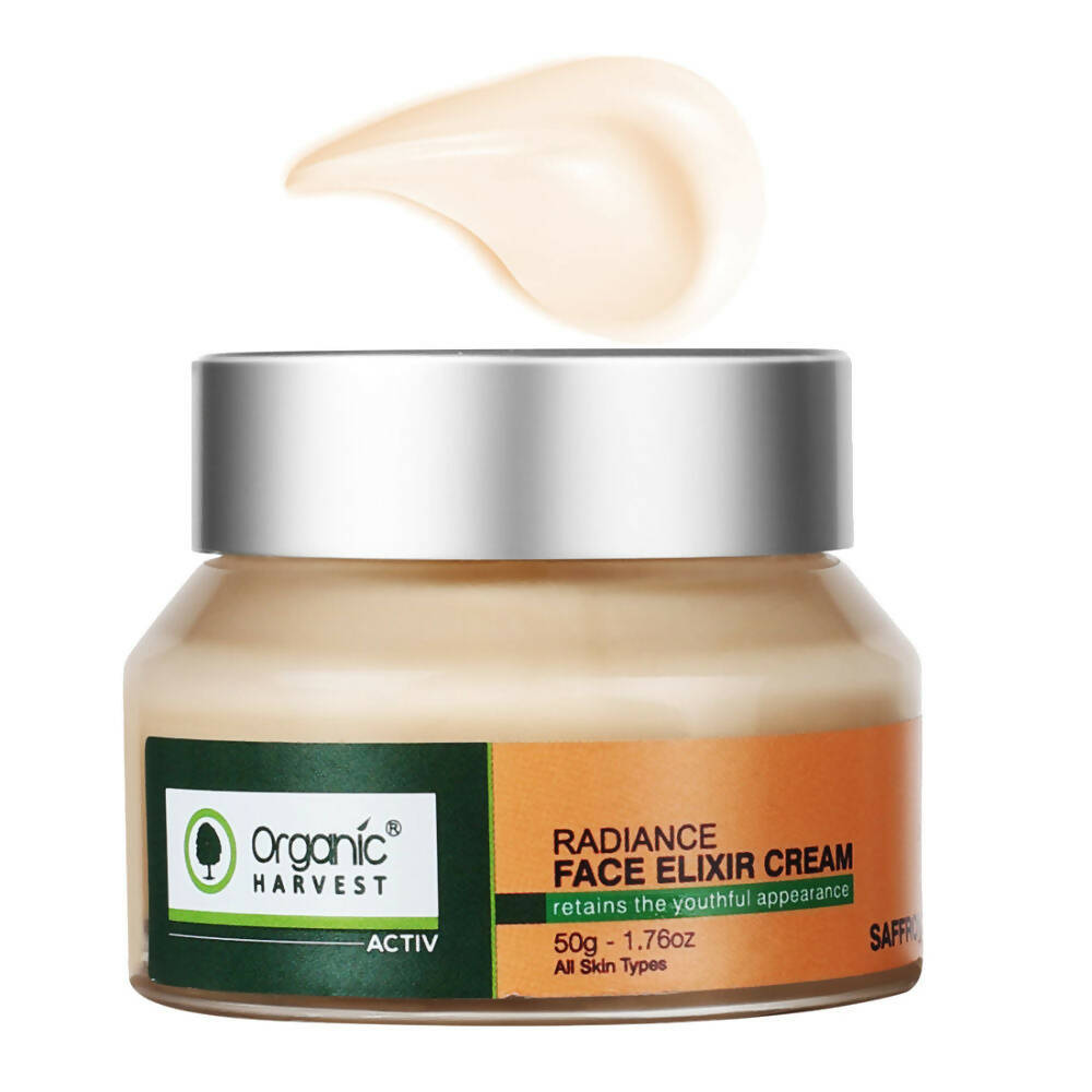 Organic Harvest Activ Saffron Radiance Face Elixir Cream - Distacart