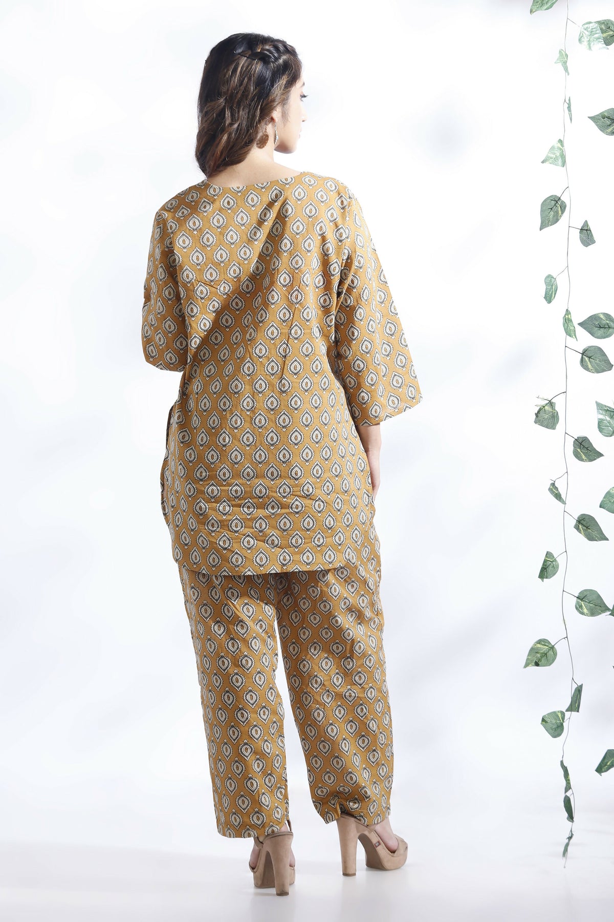 Breathables Yellow Butta Cotton Co-Ord Set - Dista