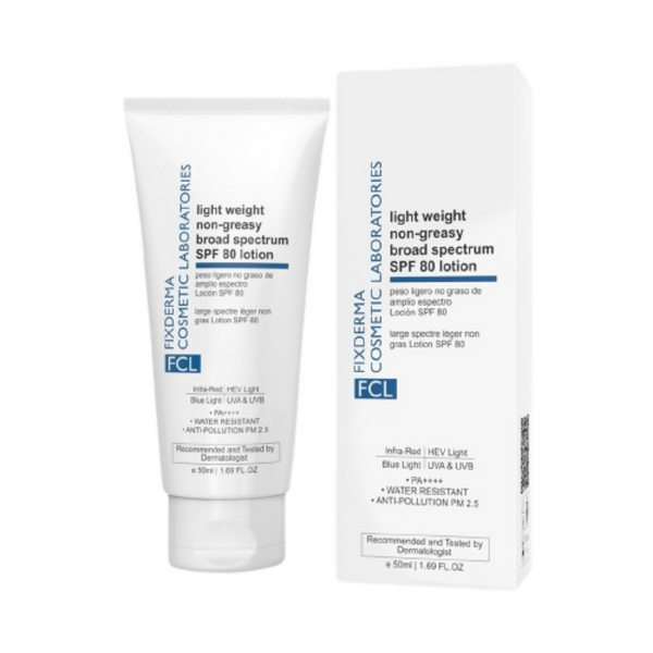 FCL Light Weight Non-Greasy Broad Spectrum SPF 80 Lotion - Distacart