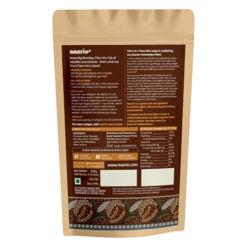 Naario 9-in1 Multigrain Atta (No Wheat) - Dista