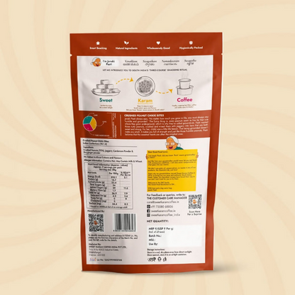 Sweet Karam Coffee Crushed Peanut Chikki Bites (Zero White Sugar) - Distacart
