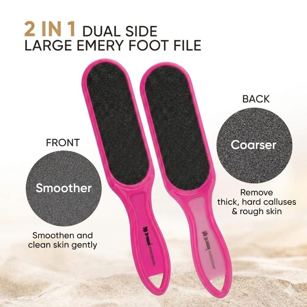 Bronson Professional Double Sided Emery Foot File Callus, Dead Skin Remover - Dista