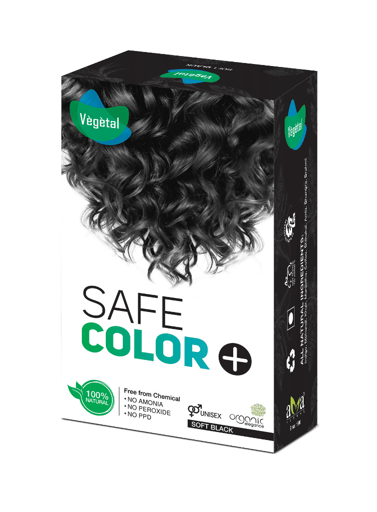Vegetal Safe Color, Hair Color - Soft Black (Black) - Distacart